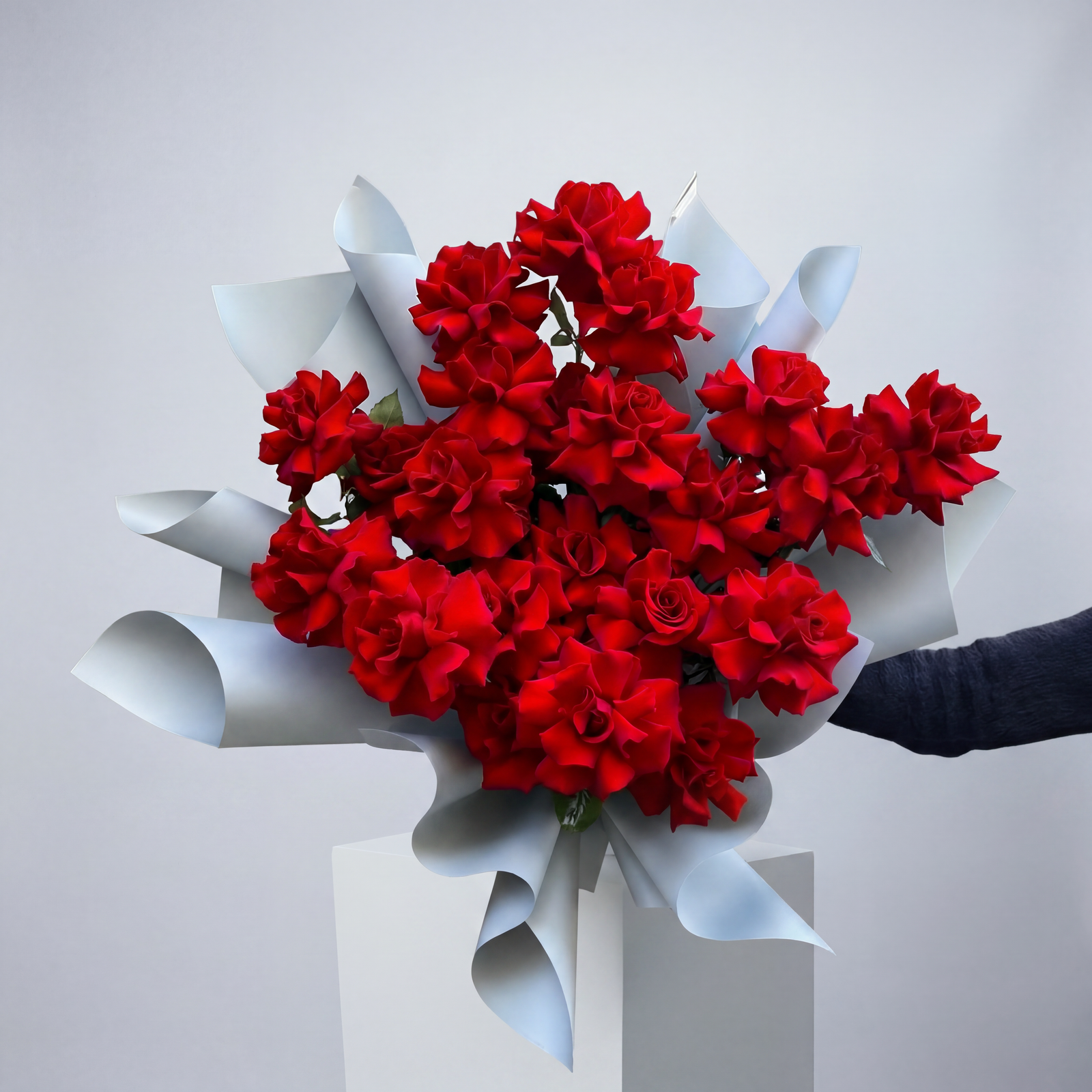 Red Roses — deep red rose arrangement by Hermetica Flowers, Sydney
